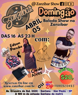 05/04 - Domingão Balada Show do Zanzibar