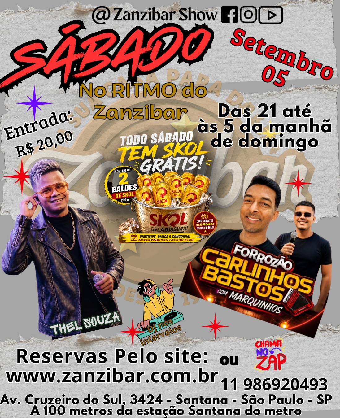 05/09 - Sábado no Ritmo do Zanzibar